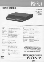 Sony PS-FL7 - Service Manual 